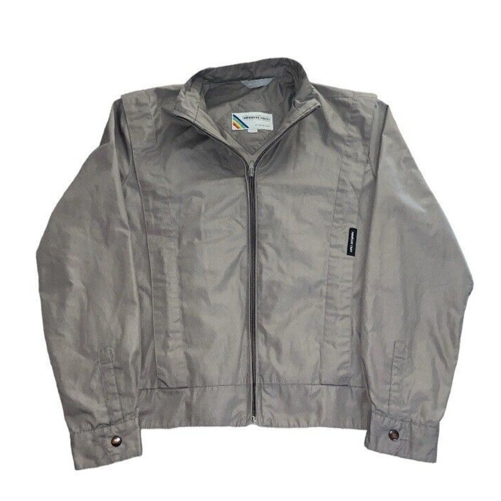 Vintage Members Only‎ Women's Small Bomber Flight Jacket 1980s Gray Light